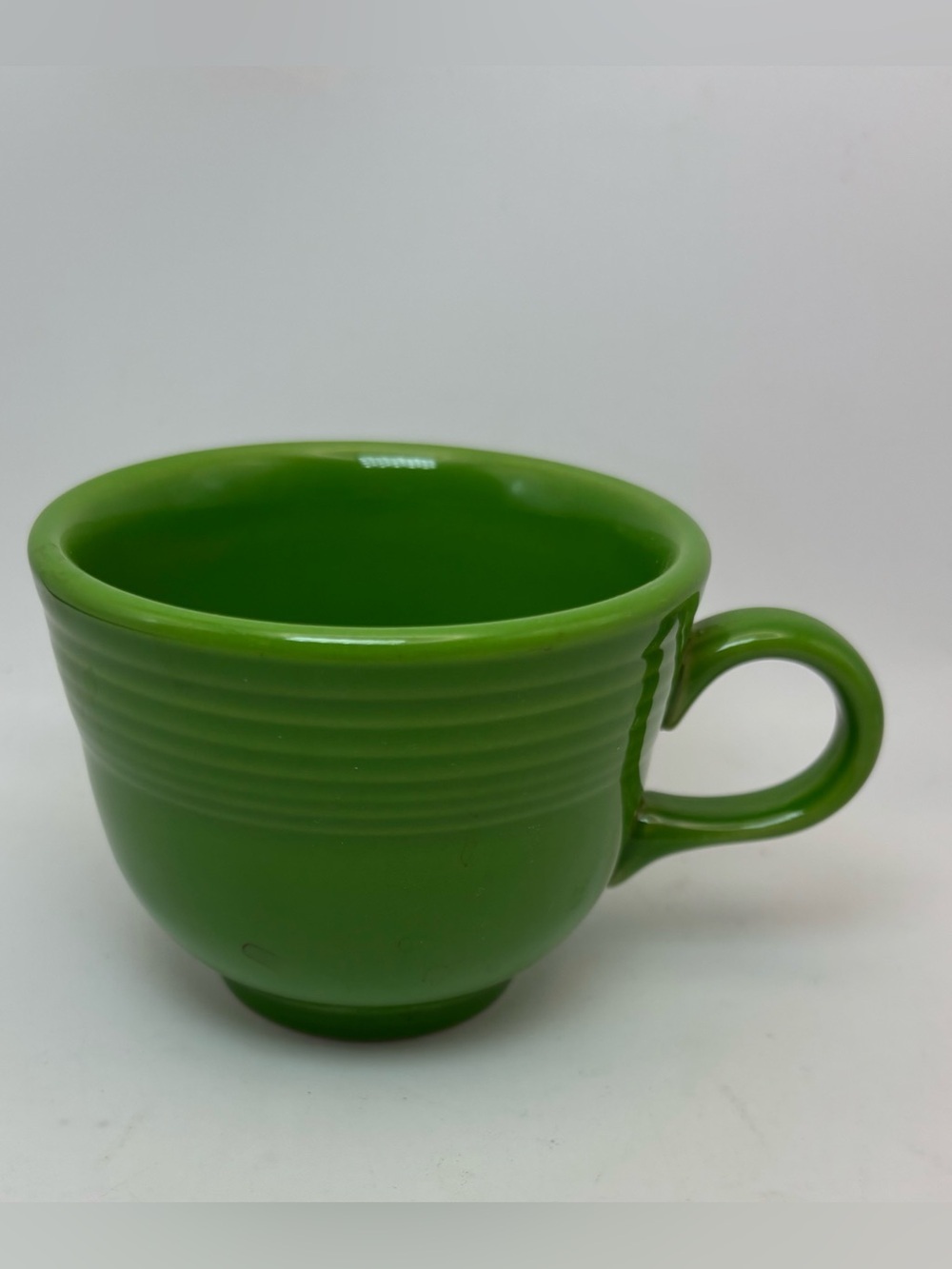 Fiesta Homer Laughlin Chartreuse Green Coffee Mug Cup USA Fiesta Ware